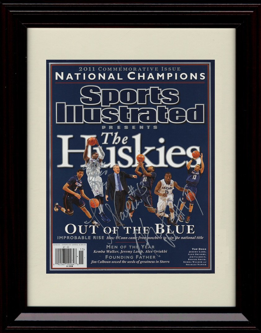 Unframed UCONN Huskies Sports Illustrated Autograph Replica Print - 2011 Champs! Unframed Print - College Basketball FSP - Unframed   