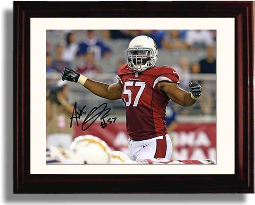 8x10 Framed Alex Okafor - Phoenix Cardinals Autograph Promo Print Framed Print - Pro Football FSP - Framed   