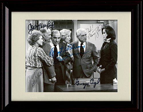 Unframed Mary Tyler Moore Show Autograph Promo Print - Mary Tyler Moore Show Cast Unframed Print - Television FSP - Unframed   