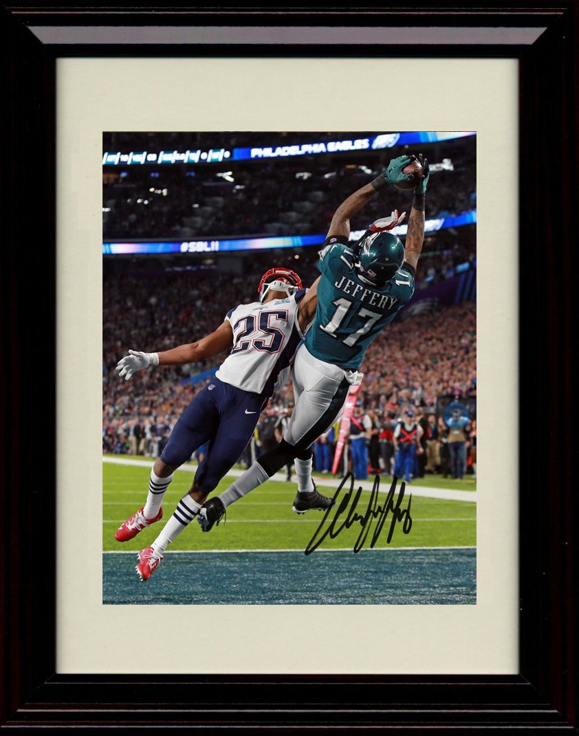 8x10 Framed Alshon Jeffery Autograph Replica Print - Super Catch! Framed Print - Pro Football FSP - Framed   