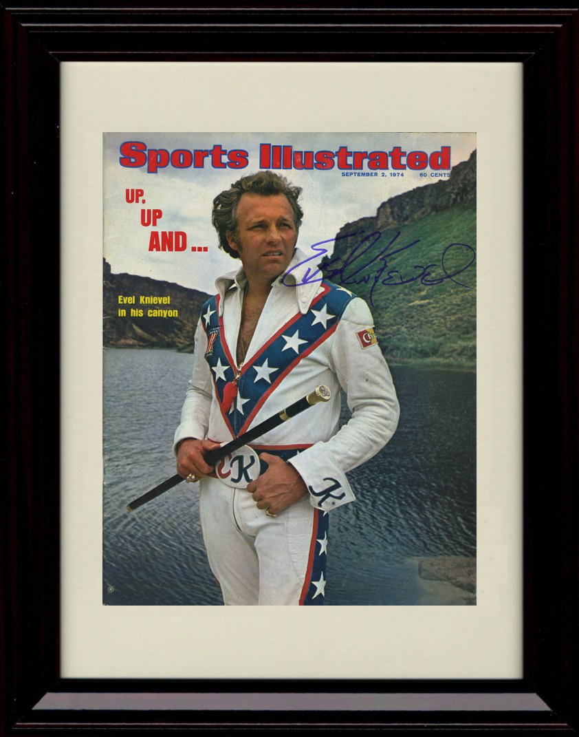 Unframed Evel Knievel Sports Illustrated Autograph Replica Print - Snake River Canyon Unframed Print - Other FSP - Unframed   