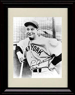 Unframed Lou Gehrig Autograph Replica Print - Iron Man Unframed Print - Baseball FSP - Unframed   