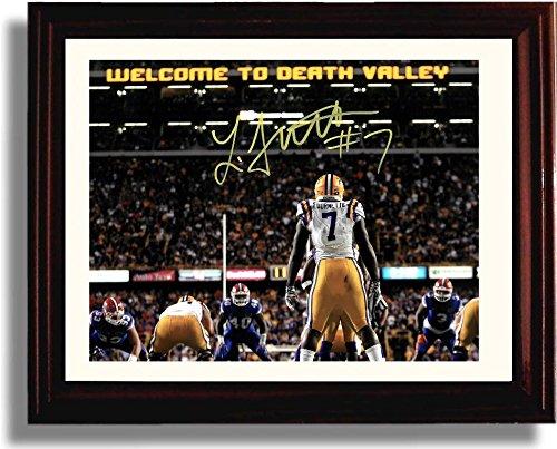 Unframed LSU Tigers Leonard Fournette "Welcome to Death Valley" Autograph Promo Print Unframed Print - College Football FSP - Unframed   