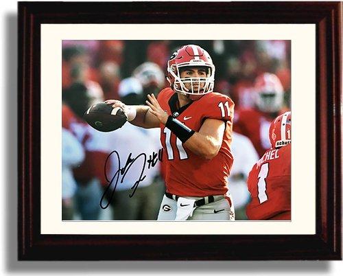 Unframed Georgia Football Quarterback Jake Fromm Autograph Promo Print Unframed Print - College Football FSP - Unframed   