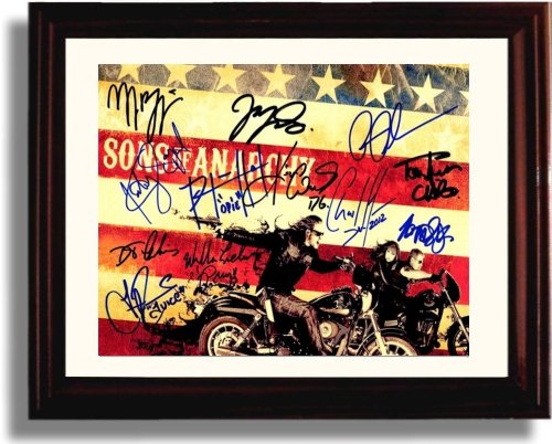 Unframed Cast of Sons of Anarchy Autograph Promo Print - Sons Of Anarchy Unframed Print - Movies FSP - Unframed   