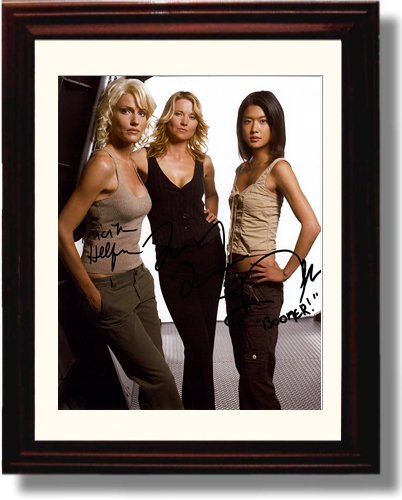 8x10 Framed Battlestar Galatica Autograph Promo Print - Cast Signed Framed Print - Television FSP - Framed   