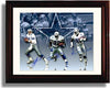 Unframed Troy Aikman, Emmit Smith, and Michael Irvin - Dallas Cowboys Autograph Promo Print Unframed Print - Pro Football FSP - Unframed   