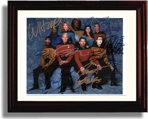 Unframed Cast of Star Trek the Next Generation Autograph Promo Print - Star Trek the Next Generation Unframed Print - Movies FSP - Unframed   