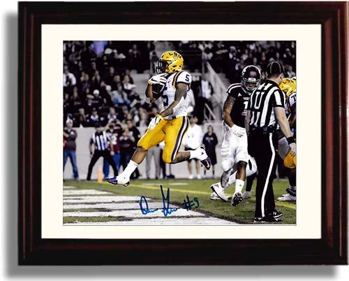 Unframed Derrius Guice Unframed Autograph Promo Print - LSU Tigers Unframed Print - College Football FSP - Unframed   