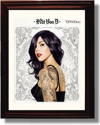 8x10 Framed Kat Von D Autograph Promo Print Framed Print - Television FSP - Framed   