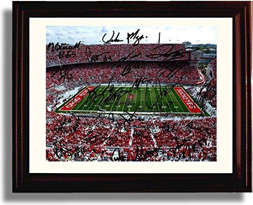 Framed 8x10 2014 Ohio State "The Horseshoe" Championship Team Autograph Promo Print Framed Print - College Football FSP - Framed   