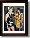 Unframed Larry Bird and Magic Johnson Autograph Promo Print - Trophy Unframed Print - Pro Basketball FSP - Unframed   