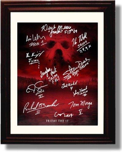 Unframed Cast of Friday the 13th Autograph Promo Print - Friday the 13th Unframed Print - Movies FSP - Unframed   