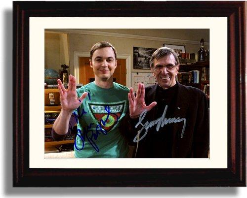 Unframed Leonard Nimoy and Jim Parsons Autograph Promo Print Unframed Print - Television FSP - Unframed   