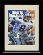 Unframed Troy Aikman - Dallas Cowboys SI Autograph Promo Print Unframed Print - Pro Football FSP - Unframed   