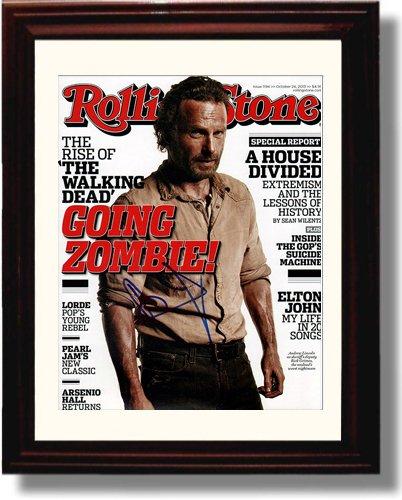 Unframed Andrew Lincoln Autograph Promo Print - The Walking Dead Rolling Stone Cover Unframed Print - Television FSP - Unframed   