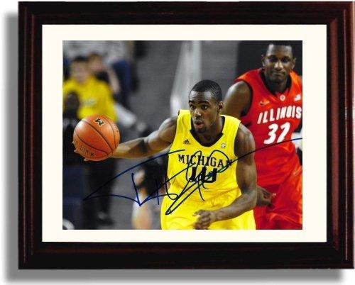 Unframed Tim Hardaway Jr. Autograph Promo Print - Michigan Wolverines Unframed Print - College Basketball FSP - Unframed   