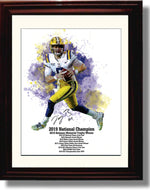 Unframed LSU Tigers Joe Burrow - Heisman History Autograph Replica Print Unframed Print - College Football FSP - Unframed   