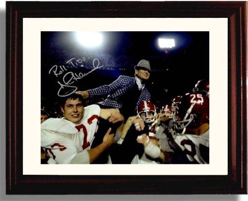 Unframed Alabama John Hannah Bear Bryant Autograph Promo Print Unframed Print - College Football FSP - Unframed   