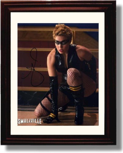 8x10 Framed Smallville Autograph Promo Print - Alaina Huffman Framed Print - Television FSP - Framed   