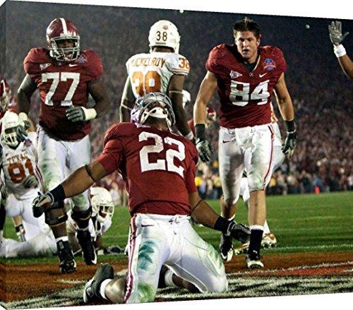 Canvas Wall Art:   Mark Ingram - Alabama Football "2009 Title TD" Autograph Print Canvas - College Football FSP - Canvas   