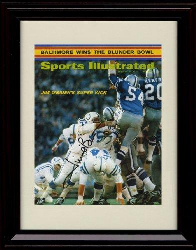 8x10 Framed Jim O'Brien Colts - SI Autograph Promo Print Framed Print - Pro Football FSP - Framed   