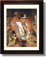 8x10 Framed Harrison Ford Poster Autograph Print - Indiana Jones Framed Print - Movies FSP - Framed   