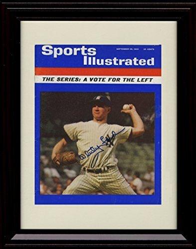 Unframed Whitey Ford SI Autograph Replica Print Unframed Print - Baseball FSP - Unframed   