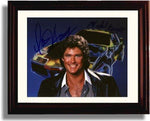 Unframed Knight Rider Autograph Promo Print - David Hasselhoff Unframed Print - Television FSP - Unframed   