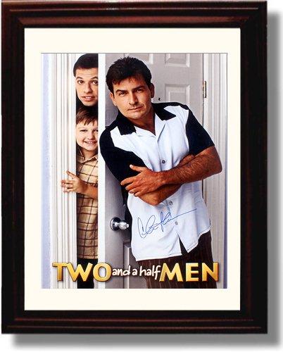 Unframed Charlie Sheen Autograph Promo Print - Two And A Half Men Unframed Print - Television FSP - Unframed   