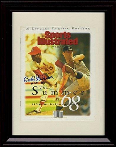 Unframed Bob Gibson SI Autograph Replica Print Unframed Print - Baseball FSP - Unframed   