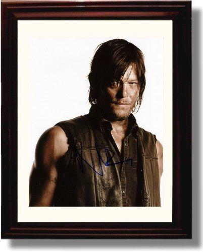 Unframed Walking Dead Autograph Promo Print - Norman Reedus Unframed Print - Television FSP - Unframed   