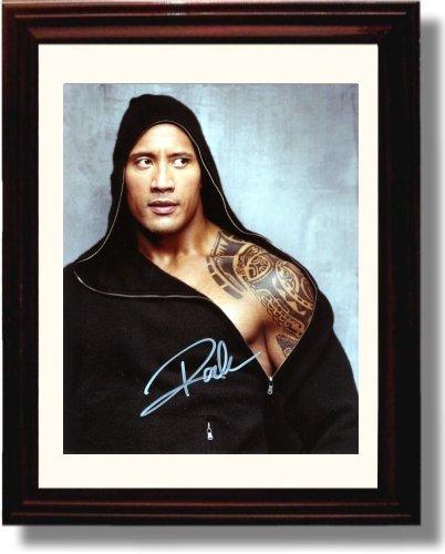 Unframed Dwayne the Rock Johnson Autograph Promo Print Unframed Print - Movies FSP - Unframed   