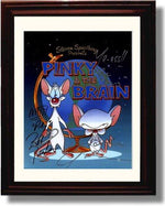 8x10 Framed Pinky and The Brain Autograph Promo Print Framed Print - Television FSP - Framed   