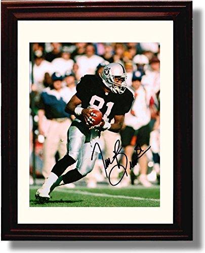 8x10 Framed Tim Brown #81 - Oakland Raiders Autograph Promo Print Framed Print - Pro Football FSP - Framed   