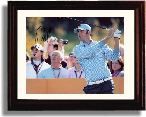 Unframed Dustin Johnson Autograph Promo Print Unframed Print - Golf FSP - Unframed   