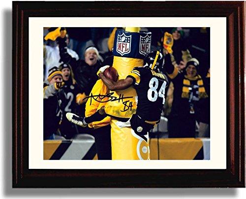 Unframed Antonio Brown - Pittsburgh Steelers "Goal Post Hug" Autograph Promo Print Unframed Print - Pro Football FSP - Unframed   