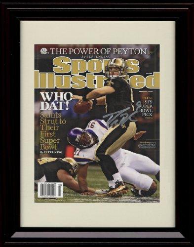 Unframed Drew Brees - New Orleans Saints SI Autograph Promo Print - Who Dat! Unframed Print - Pro Football FSP - Unframed   