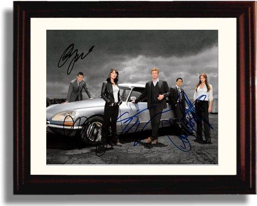 Unframed Mentalist Autograph Promo Print - Cast Signed Unframed Print - Television FSP - Unframed   