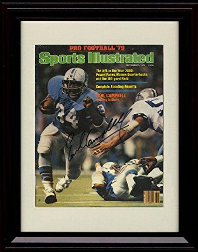 Unframed Earl Campbell SI Autograph Promo Print - Houston Oilers Unframed Print - Pro Football FSP - Unframed   