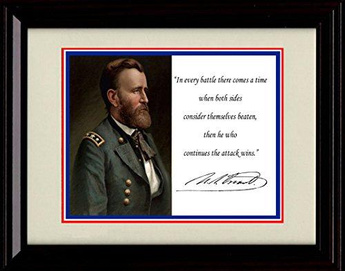 Unframed Ulysses S. Grant Autograph Promo Print - Inspirational Quote Unframed Print - History FSP - Unframed   