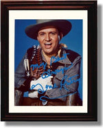 8x10 Framed Gene Autry Autograph Promo Print Framed Print - Television FSP - Framed   