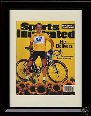 Unframed Lance Armstrong SI Autograph Promo Print - 8/6/2001 Unframed Print - Other FSP - Unframed   