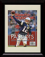 Unframed Tom Brady - New England Patriots SI Autograph Promo Print - 2003 Champs! Unframed Print - Pro Football FSP - Unframed   