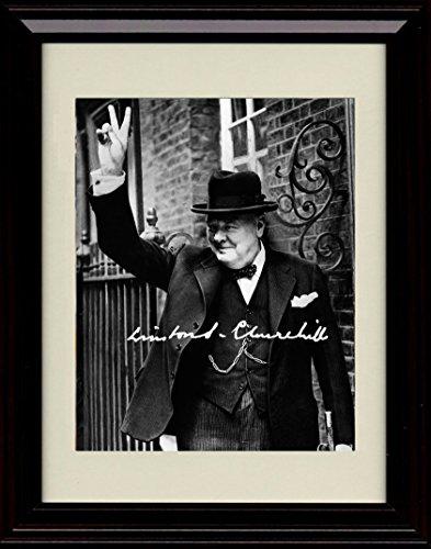 Unframed Winston Churchill Autograph Promo Print Unframed Print - History FSP - Unframed   