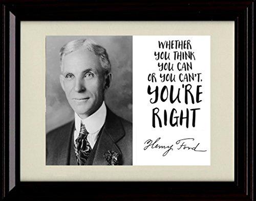 Unframed Henry Ford Autograph Promo Print - Inspirational Quote Unframed Print - History FSP - Unframed   