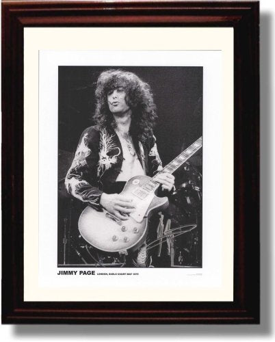 Unframed Jimmy Page B&W Autograph Promo Print Unframed Print - Music FSP - Unframed   