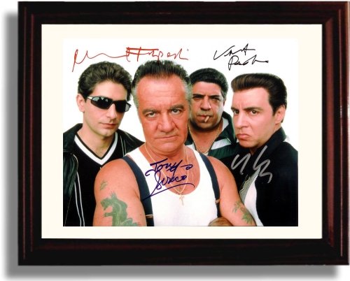 8x10 Framed Sopranos Close up - Autograph Promo Print Framed Print - Television FSP - Framed   