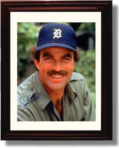 8x10 Framed Magnum PI Autograph Promo Print - Tom Selleck Framed Print - Television FSP - Framed   