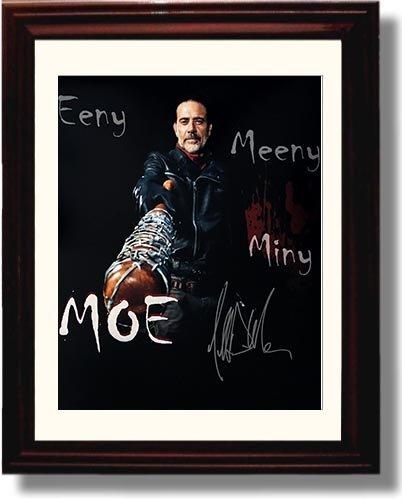 Unframed Walking Dead "Negan: Eenie, Meeny, Miney, Moe" Jeffrey Dean Morgan Autograph Promo Print Unframed Print - Television FSP - Unframed   